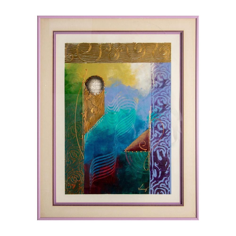 Kamy Deljou comparable auction result: kamy deljou b 1957 mixed media on paper