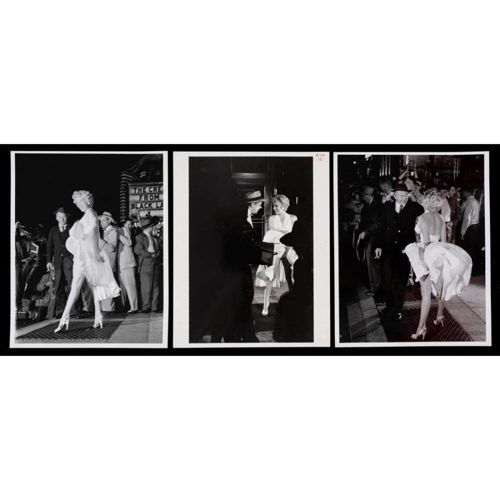 marilyn monroe set of three george barris single weight b w photographs all from the seven year itch one signed by b · Goldberg Coins & Collectibles · 2023-09-12 Michail Konstantinovic Klodt comparable auction result: marilyn monroe set of three george barris single weight b w photographs all from the seven year itch one signed by b