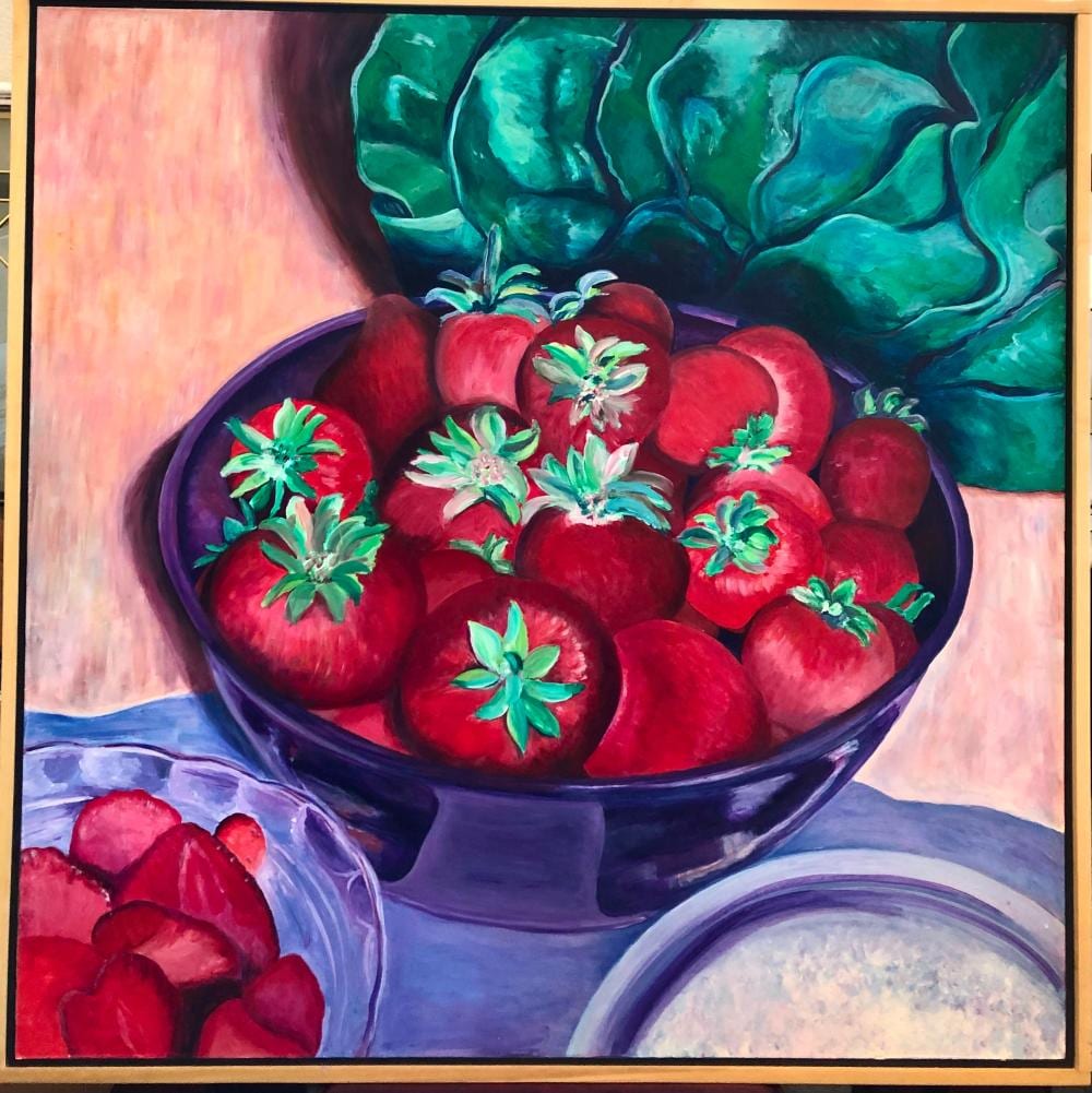 Judy Richardson comparable auction result: judy richardson garden before the flood