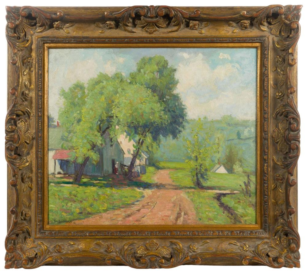 Homer Gordon Davisson comparable auction result: homer gordon davisson american 1866 1957 somerset county oil on canvas board