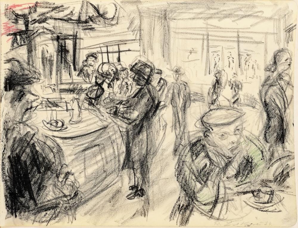 robert liebknecht im bistro 1954 · Kunstauktionshaus Leipzig · 2023-10-07 Robert Liebknecht comparable auction result: robert liebknecht im bistro 1954
