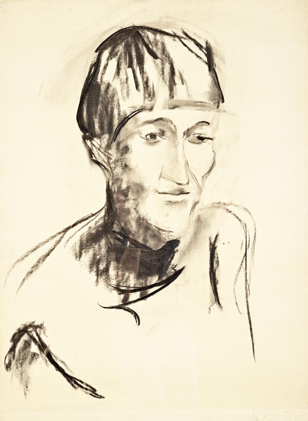Karl Lohse comparable auction result: carl lohse bildnisstudie gussy hippold 1930er jahre