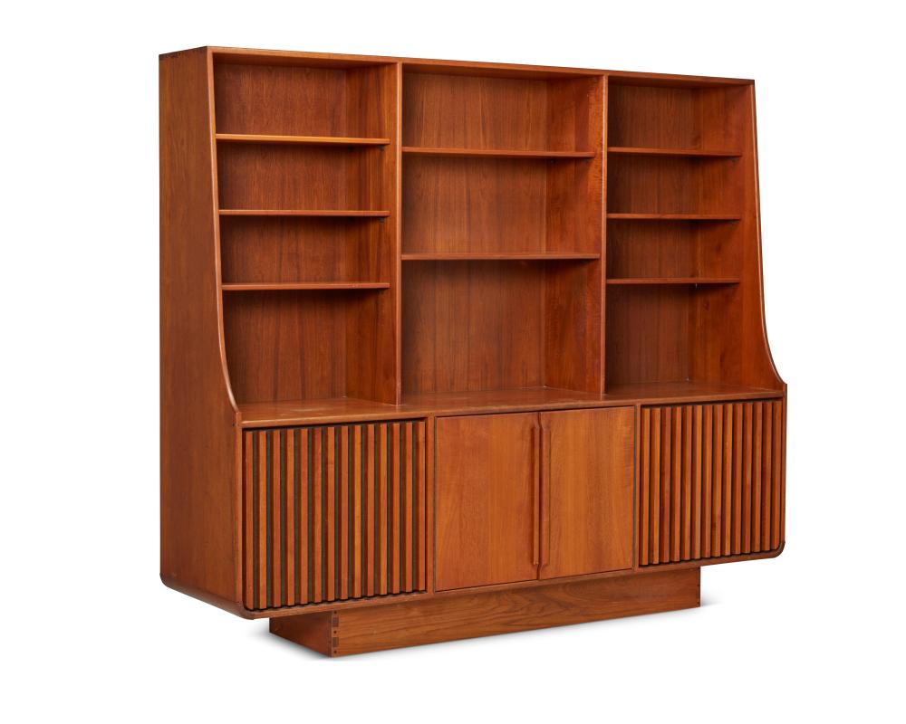 John Nyquist comparable auction result: john nyquist 1936 2018 a teak audio visual unit circa 1980 74 25 h x 93 w x 25 5 d