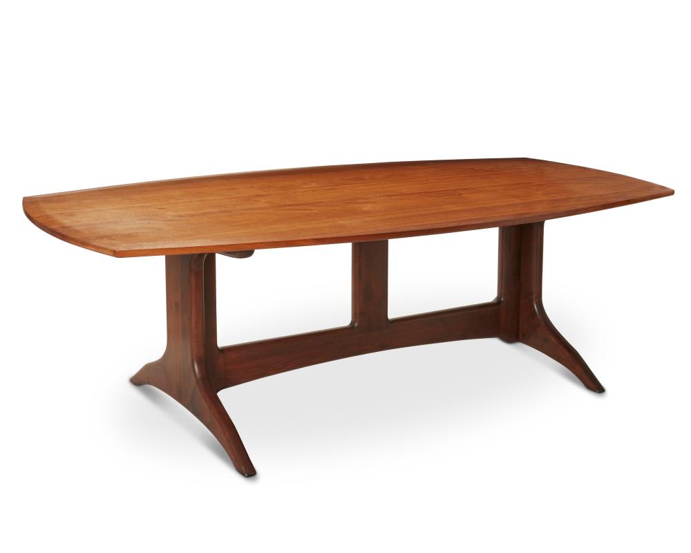 John Nyquist comparable auction result: john nyquist 1936 2018 an oak and walnut dining table circa 1990s 28 h x 96 w x 44 d