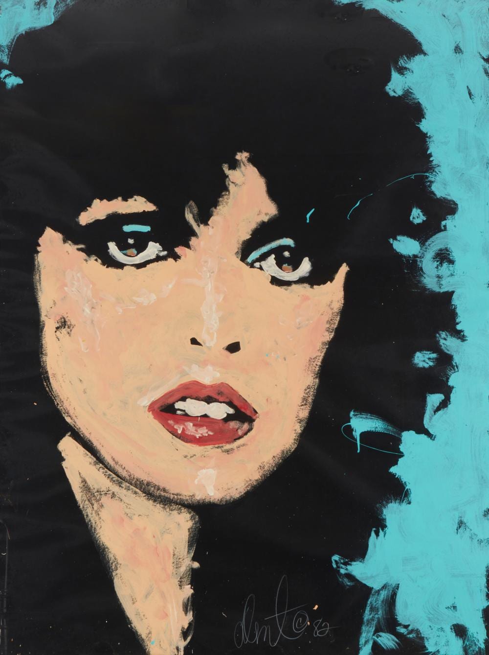 denny dent 1948 2004 pat benetar 1982 acrylic on paper sight 46 5 h x 34 5 w · John Moran Auctioneers · 2023-08-29 Denny Dent comparable auction result: denny dent 1948 2004 pat benetar 1982 acrylic on paper sight 46 5 h x 34 5 w