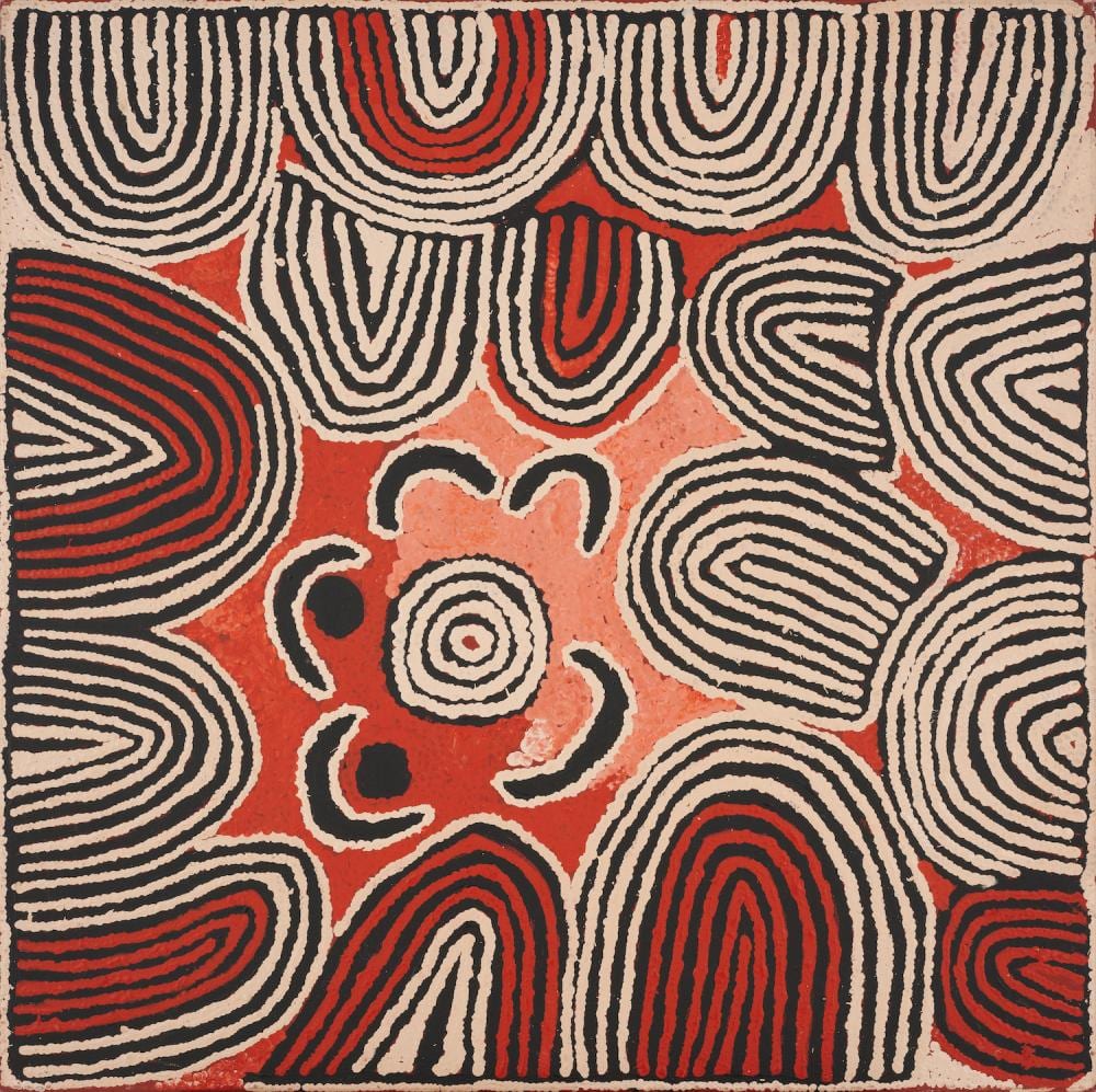Nancy Ross Nungurrayi comparable auction result: nancy ross nungurrayi c 1935 2009 language group pintupi untitled 2001 synthetic polymer paint on linen 91 x 91cm