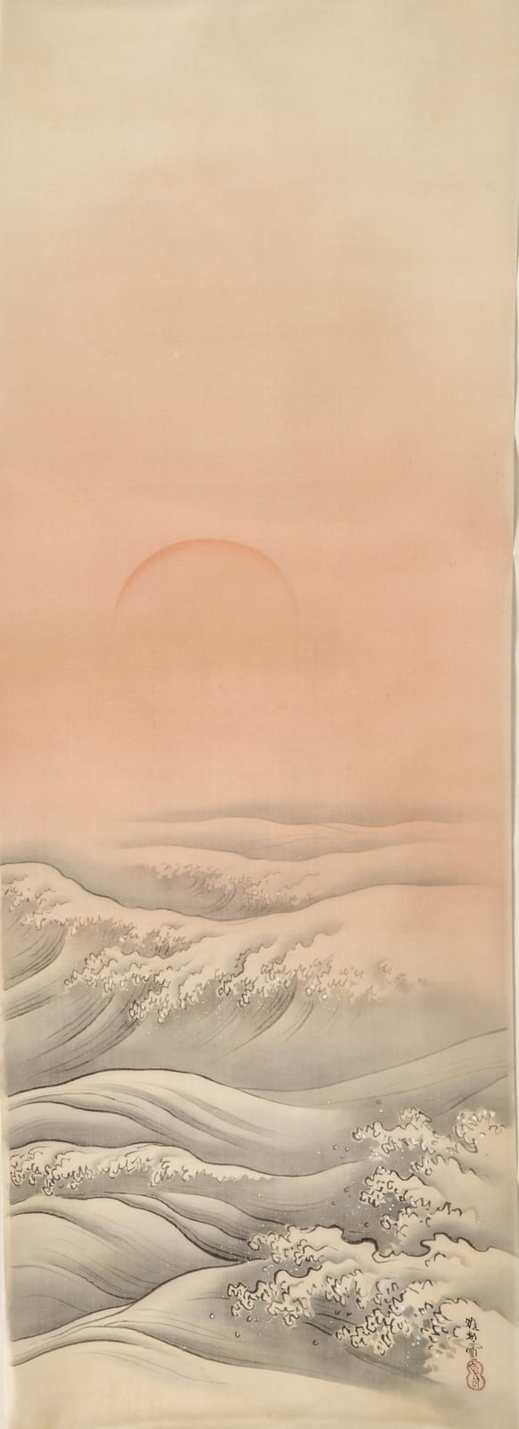rising sun over the ocean after hashimoto gaho · Galerie Zacke · 2023-09-07 Hashimoto Gaho comparable auction result: rising sun over the ocean after hashimoto gaho