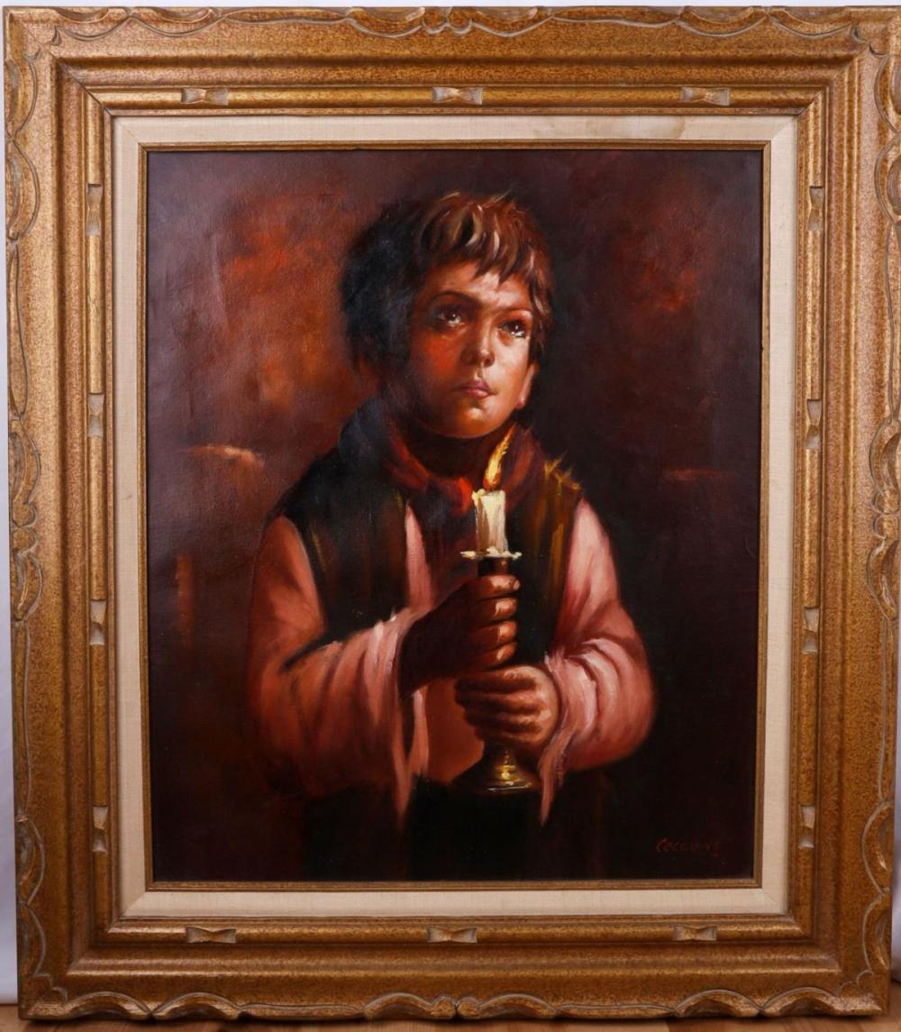 Alberto Cecconi comparable auction result: alberto cecconi original italian oil painting