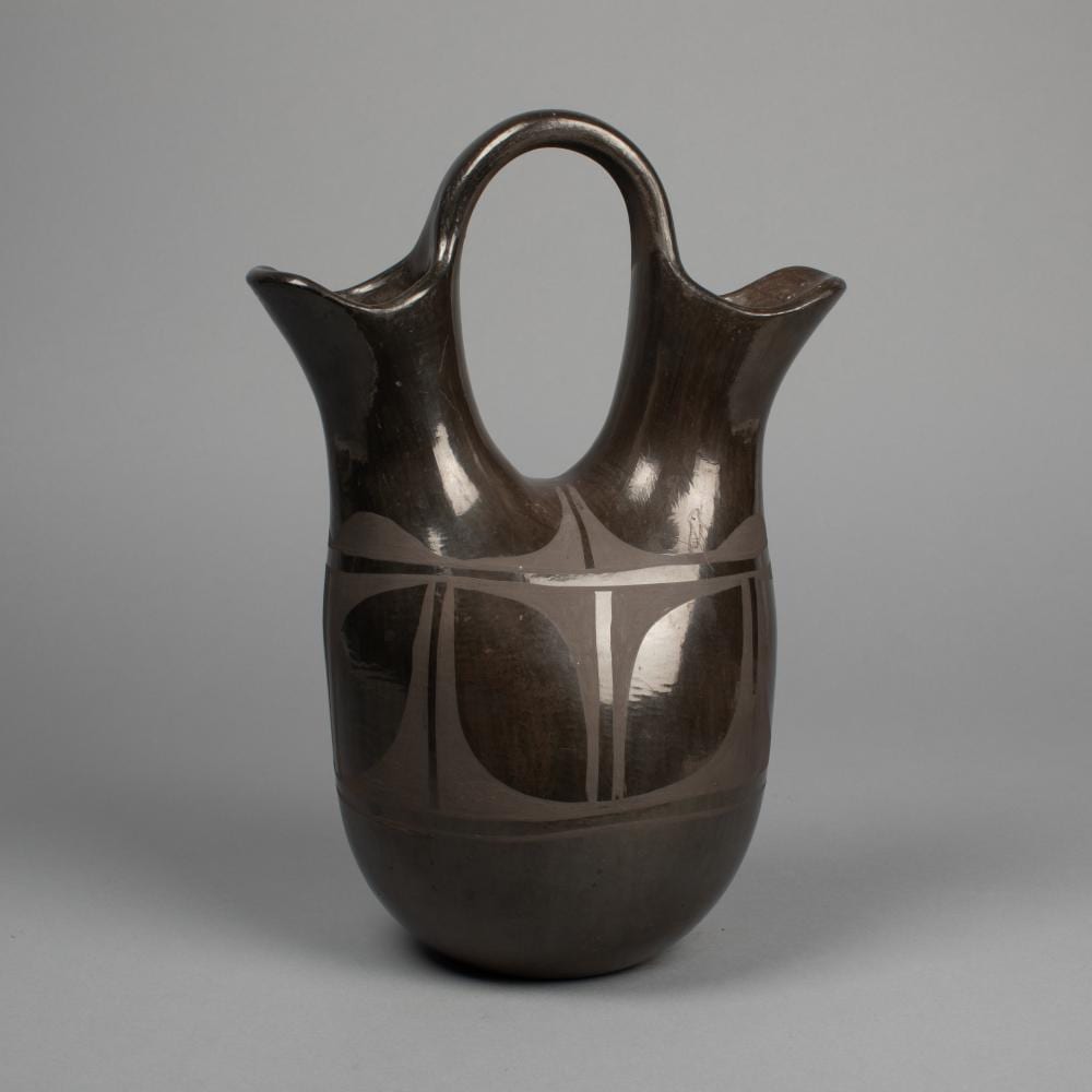 Rafaelita Aguilar comparable auction result: rafaelita aguilar blackware wedding vase ca 1970