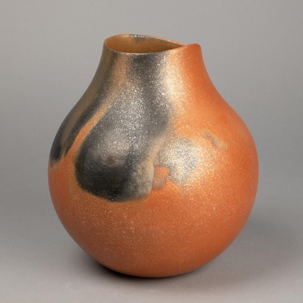 Lonnie Vigil comparable auction result: lonnie vigil micaceous jar ca 1980
