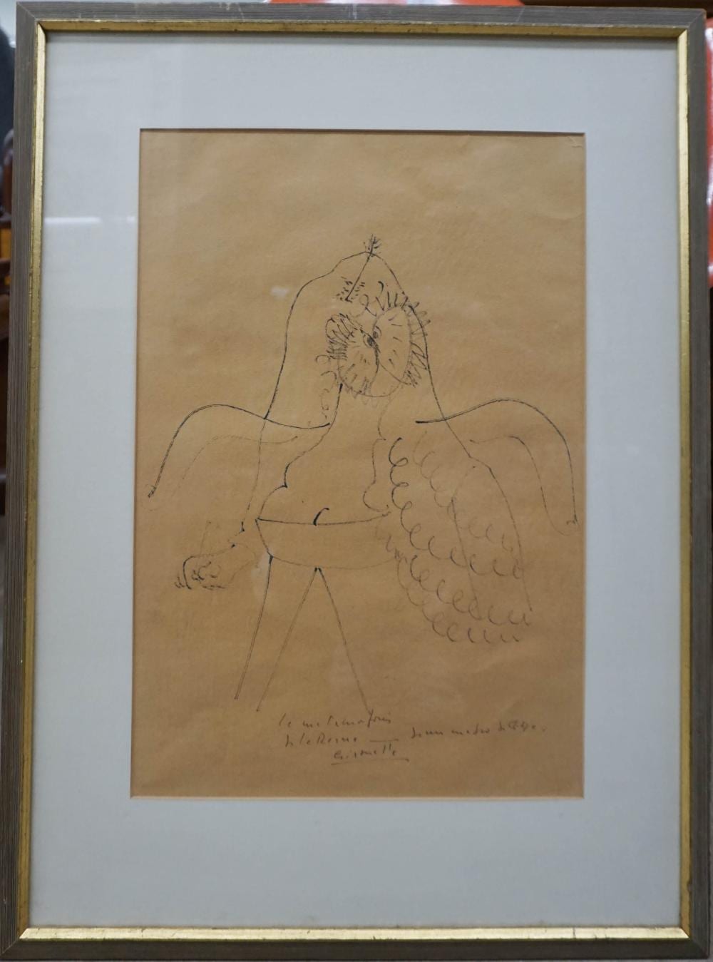Alberto Gironella comparable auction result: alberto gironella mexican 1929 1999 owl abstract lithograph inscribed and signed by the artist l c frame 25 x 18 1 2 in 63 5 x 47 cm