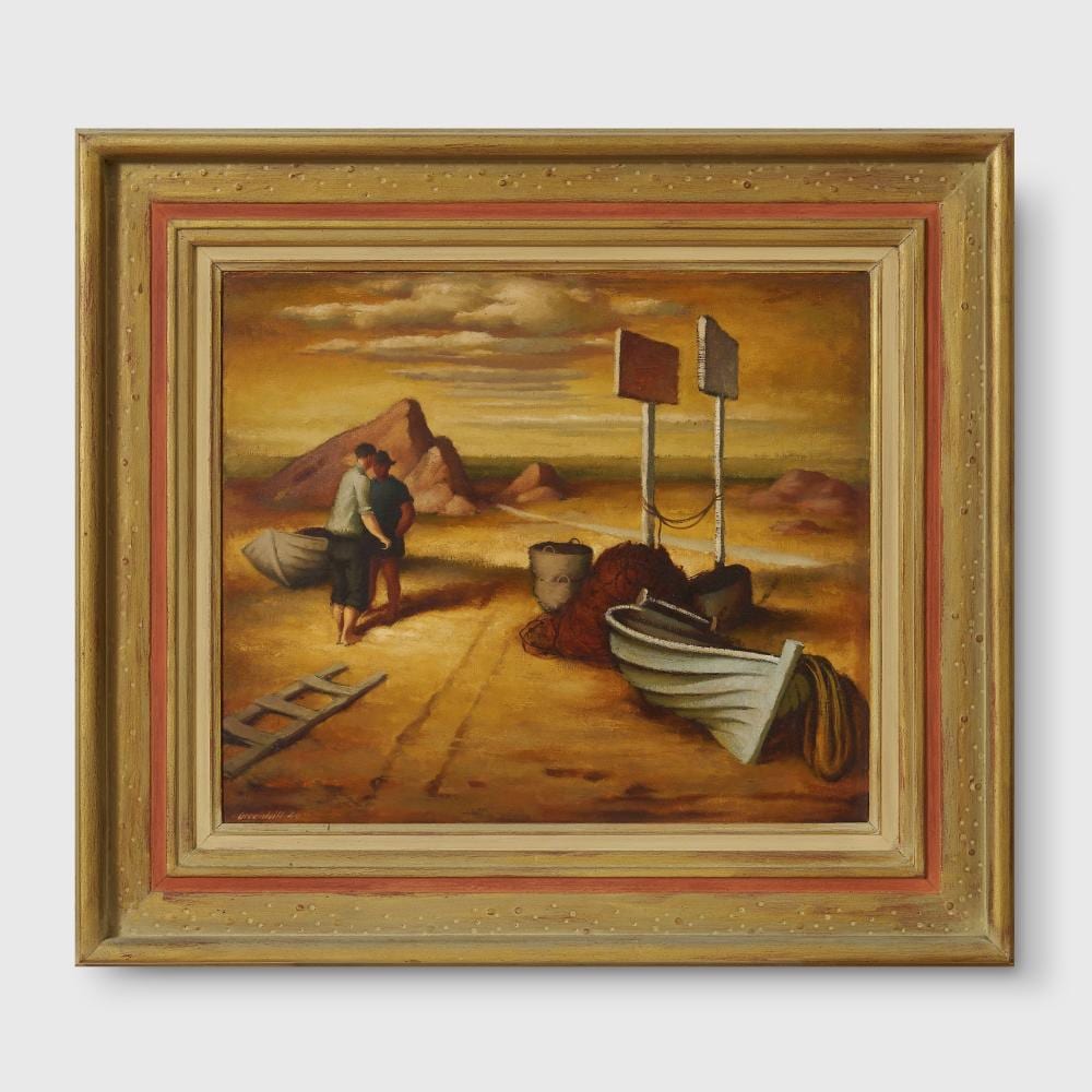 harold greenhill 1914 1995 fisherman s beach 1946 · Bonhams · 2023-08-29 Harold Greenhill comparable auction result: harold greenhill 1914 1995 fisherman s beach 1946