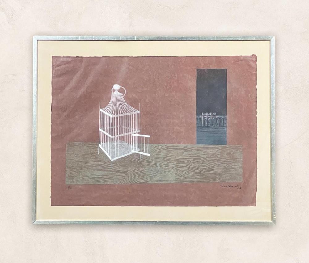 Glauco Capozzoli comparable auction result: signed limited ed serigraph by glauco capozzoli