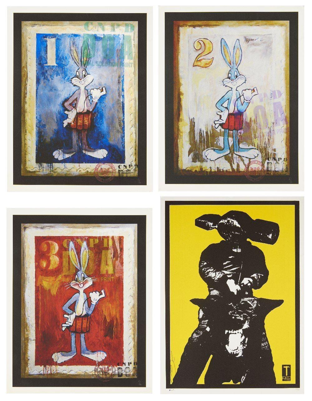 James Cauty comparable auction result: james cauty bomber bunny 3 from the patriot series 2007 and the rise and fall of portslade massif 2007
