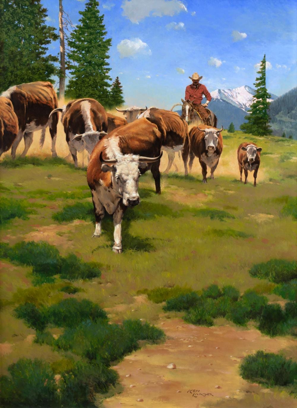 ken laager 1953 summer wages · Jackson Hole Art Auction · 2023-09-16 Ken Laager comparable auction result: ken laager 1953 summer wages