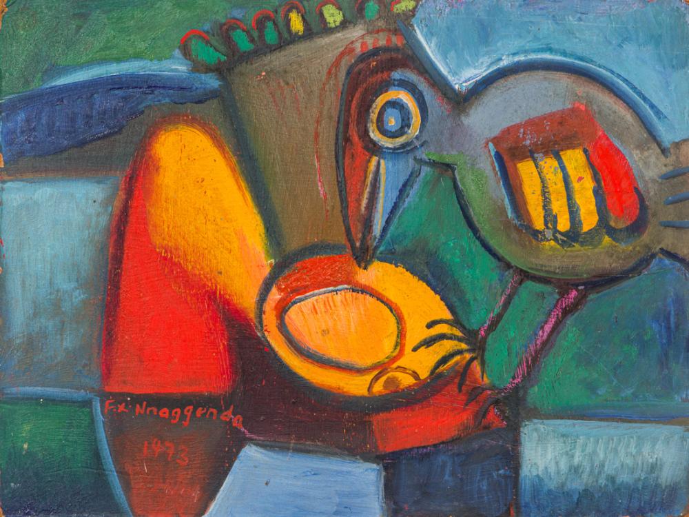 Francis Nnaggenda comparable auction result: painting francis nnaggenda