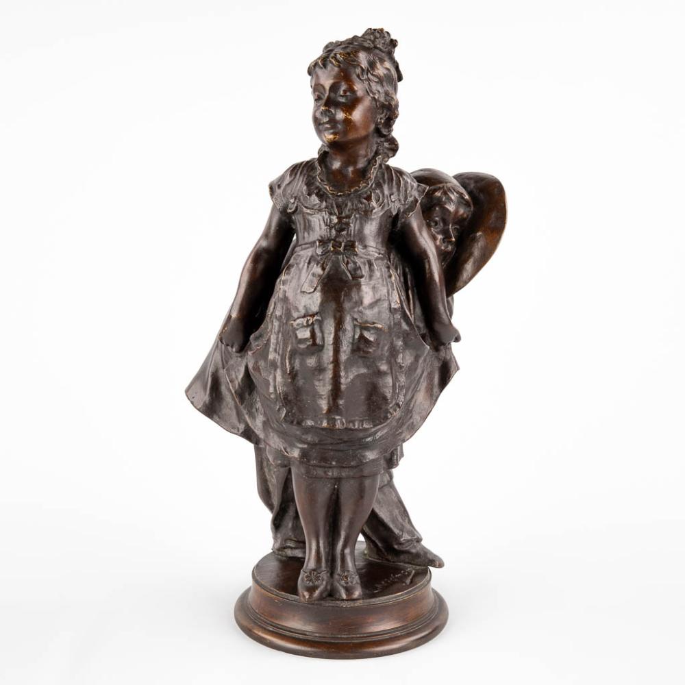 Léon Mignon comparable auction result: l on mignon 1847 1898 attr hide and seek patinated bronze d 18 x w 25 x h 45 cm