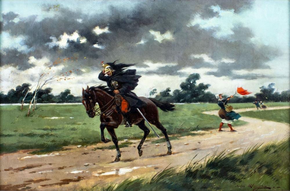 Jules Monge comparable auction result: jules monge france 1855 1934 oil painting antique