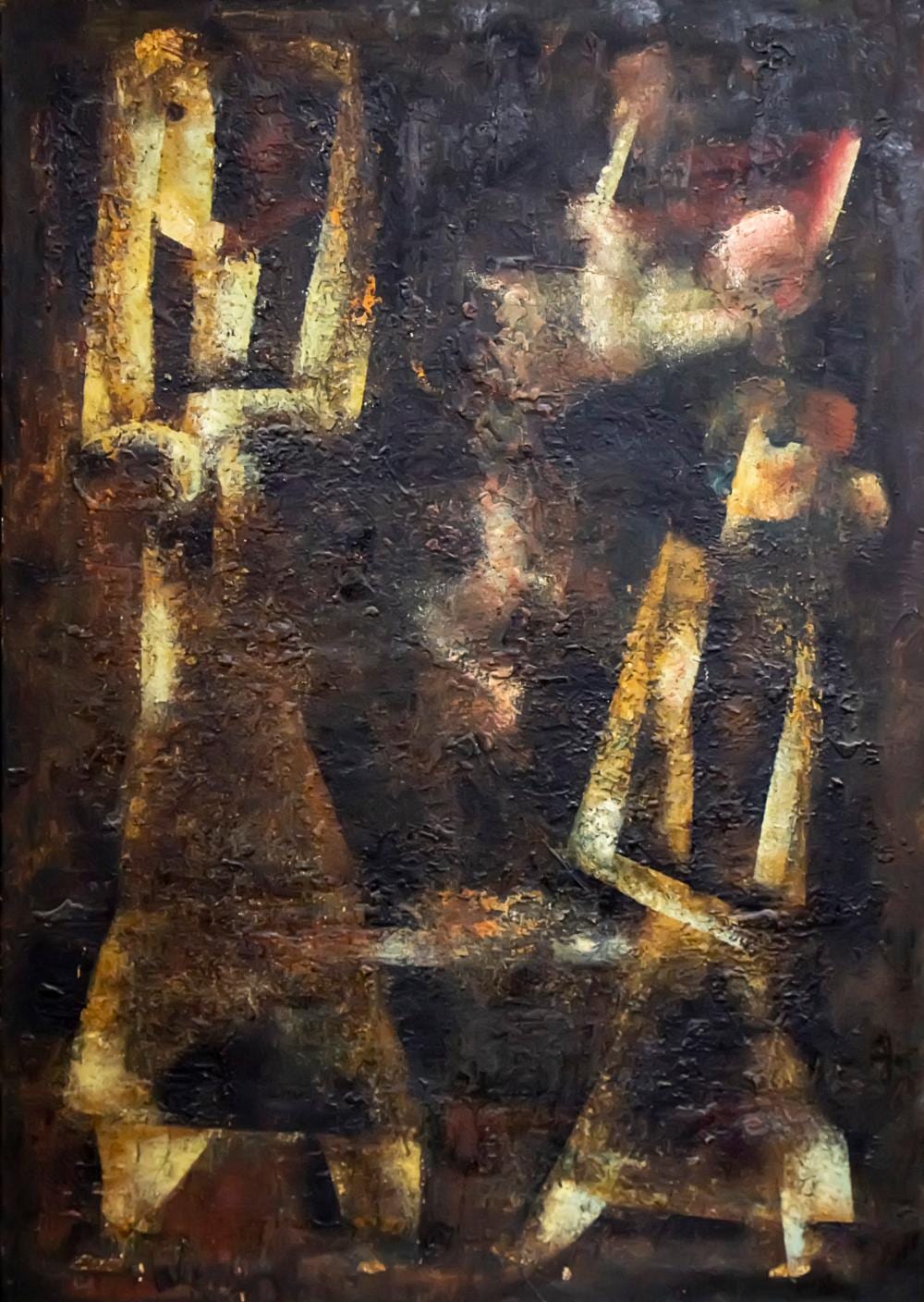 Stefan Alexander comparable auction result: stefan alexander 1910 1978 figures oil on canvas