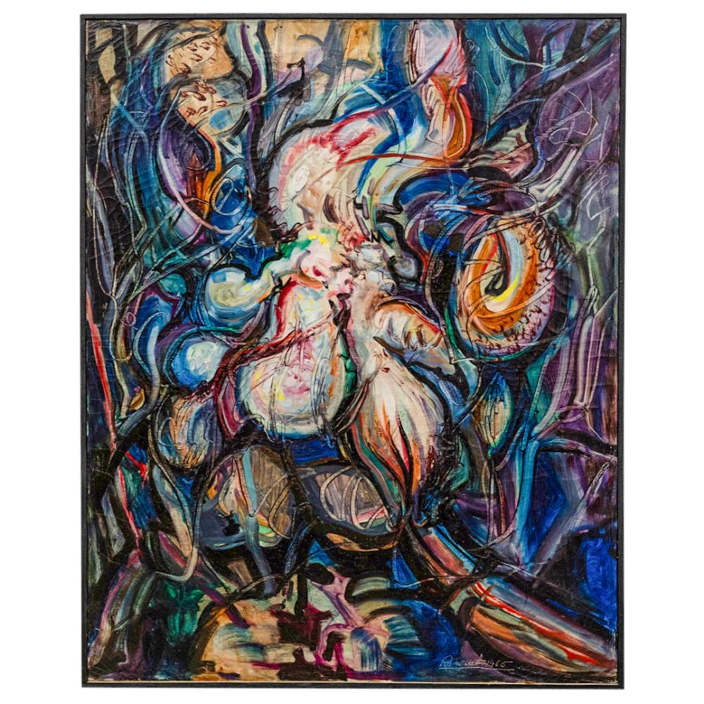 Domingo Ravenet comparable auction result: domingo ravenet cuban 1905 1969 brotes de la tierra oil on canvas
