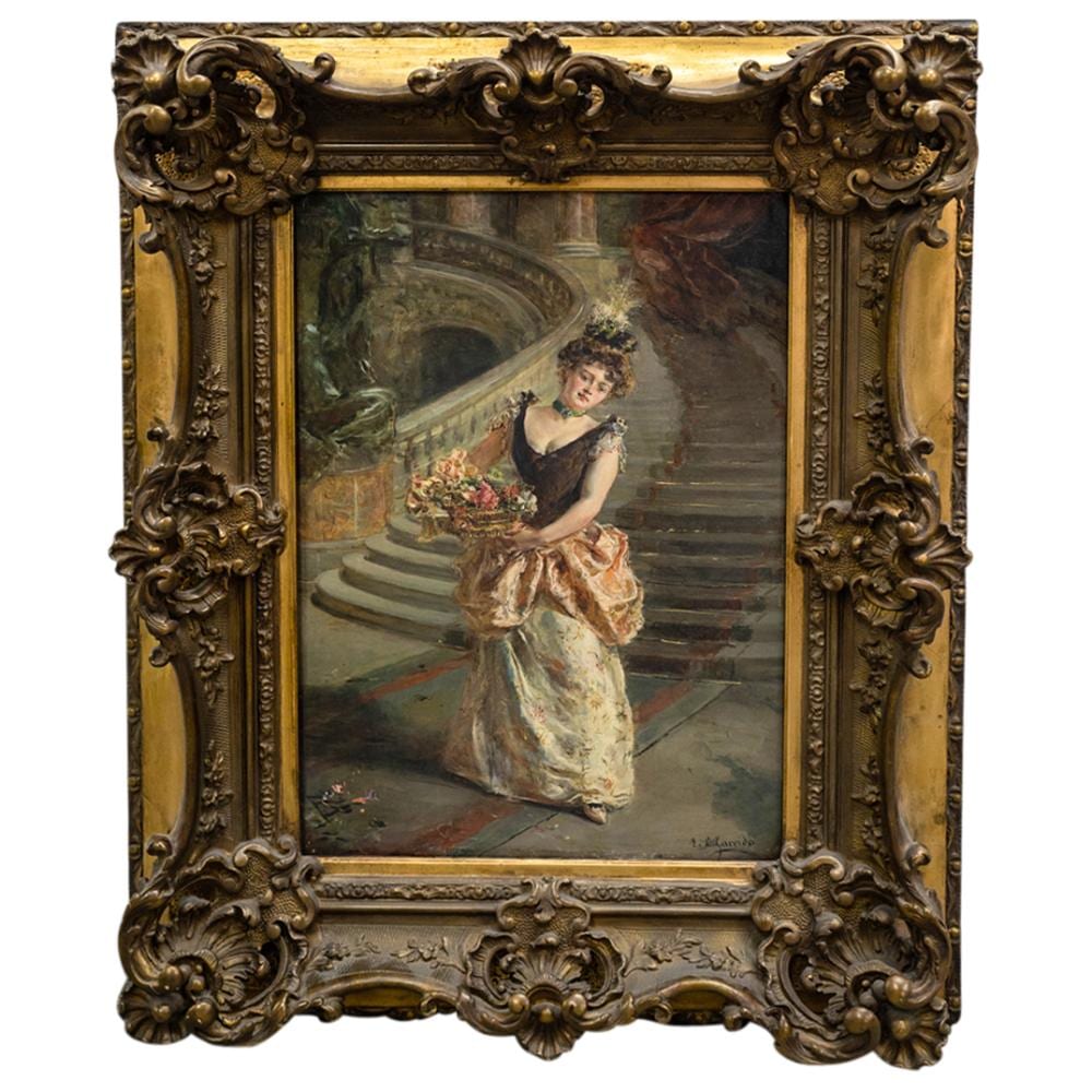 Eduardo Leon Garrido comparable auction result: eduardo leon garrido spanish 1856 1949 oil on panel