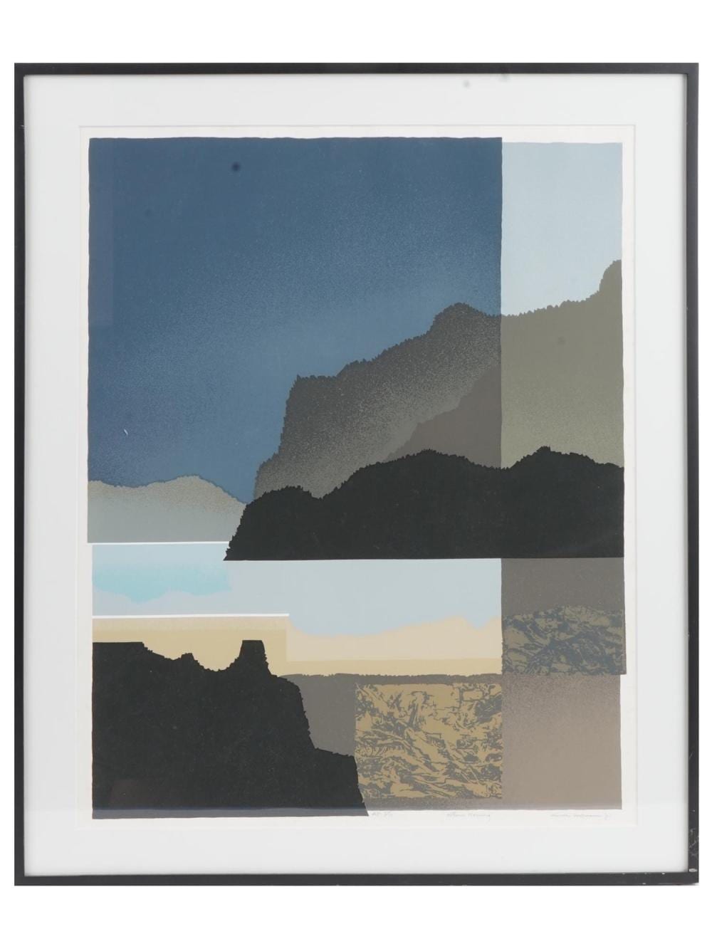 Arnold Hoffman JR comparable auction result: abstract american silkscreen by arnold hoffman jr