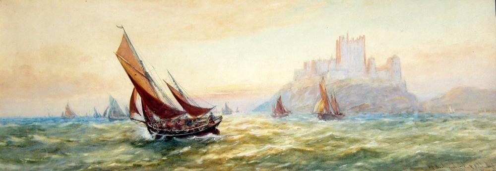 Robert Malcolm Lloyd comparable auction result: robert malcolm lloyd british 1859 1907 off bamborough castle