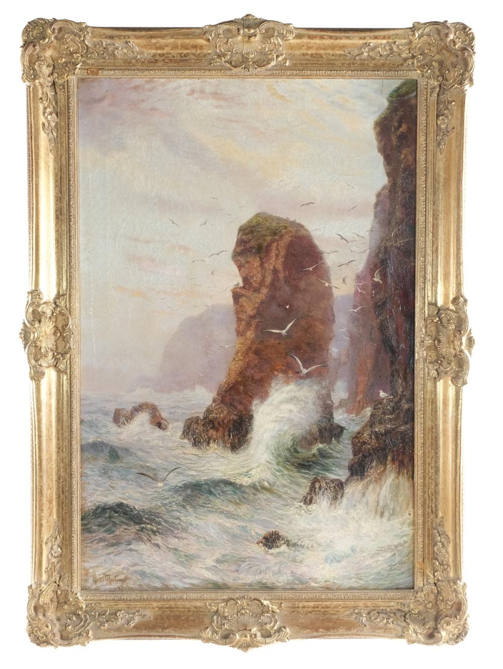 Alexander Mortimer comparable auction result: alexander mortimer oil on canvas seascape