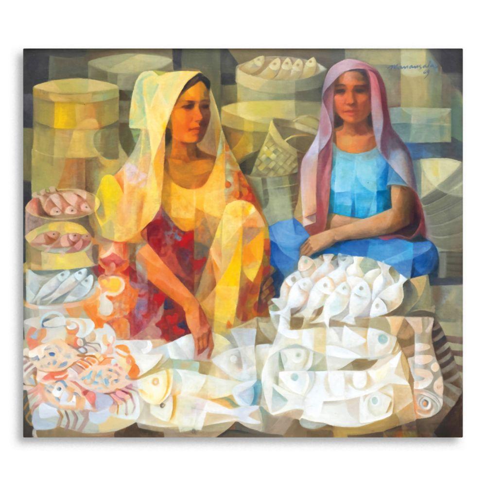 Vicente Manansala (1910 - 1988) - Fish Vendors comparable sale