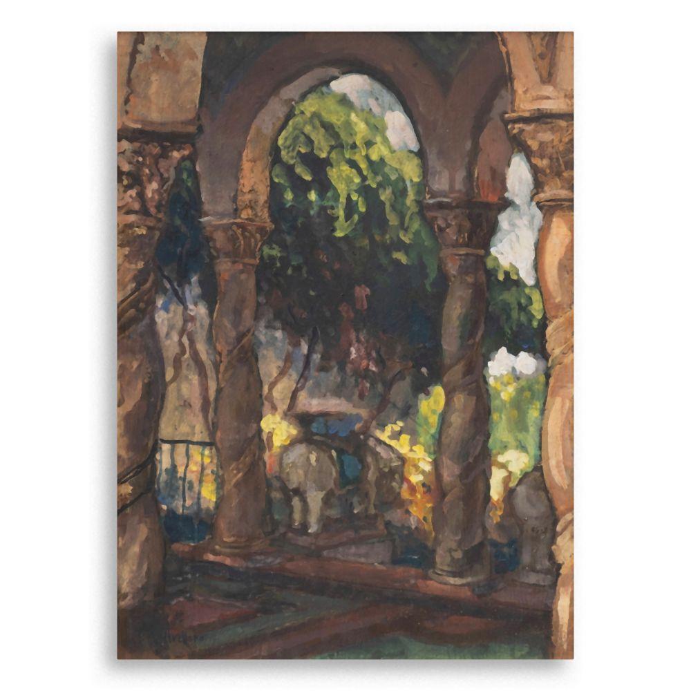 Juan M. Arellano comparable auction result: juan m arellano 1888 1960 view of san juan courtyard