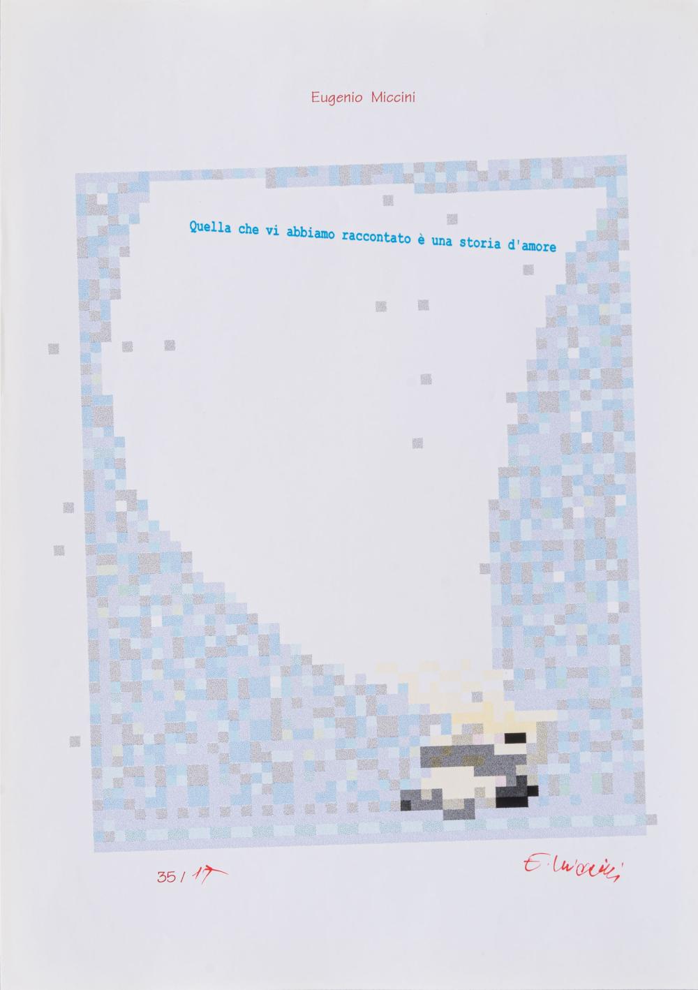 Eugenio Miccini comparable auction result: eugenio miccini untitled