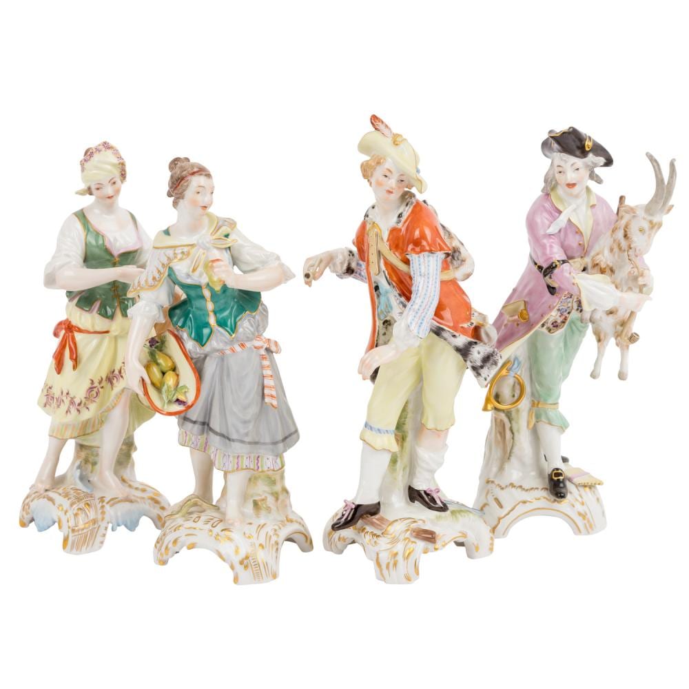 Friedrich Elias (1723) Meyer comparable auction result: kpm the 4 elements 20th c