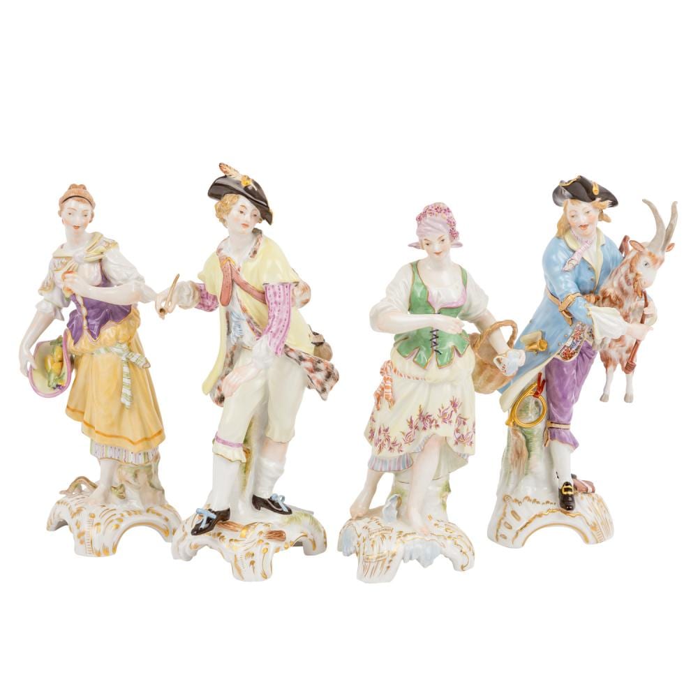 Friedrich Elias (1723) Meyer comparable auction result: kpm the 4 elements 20th c