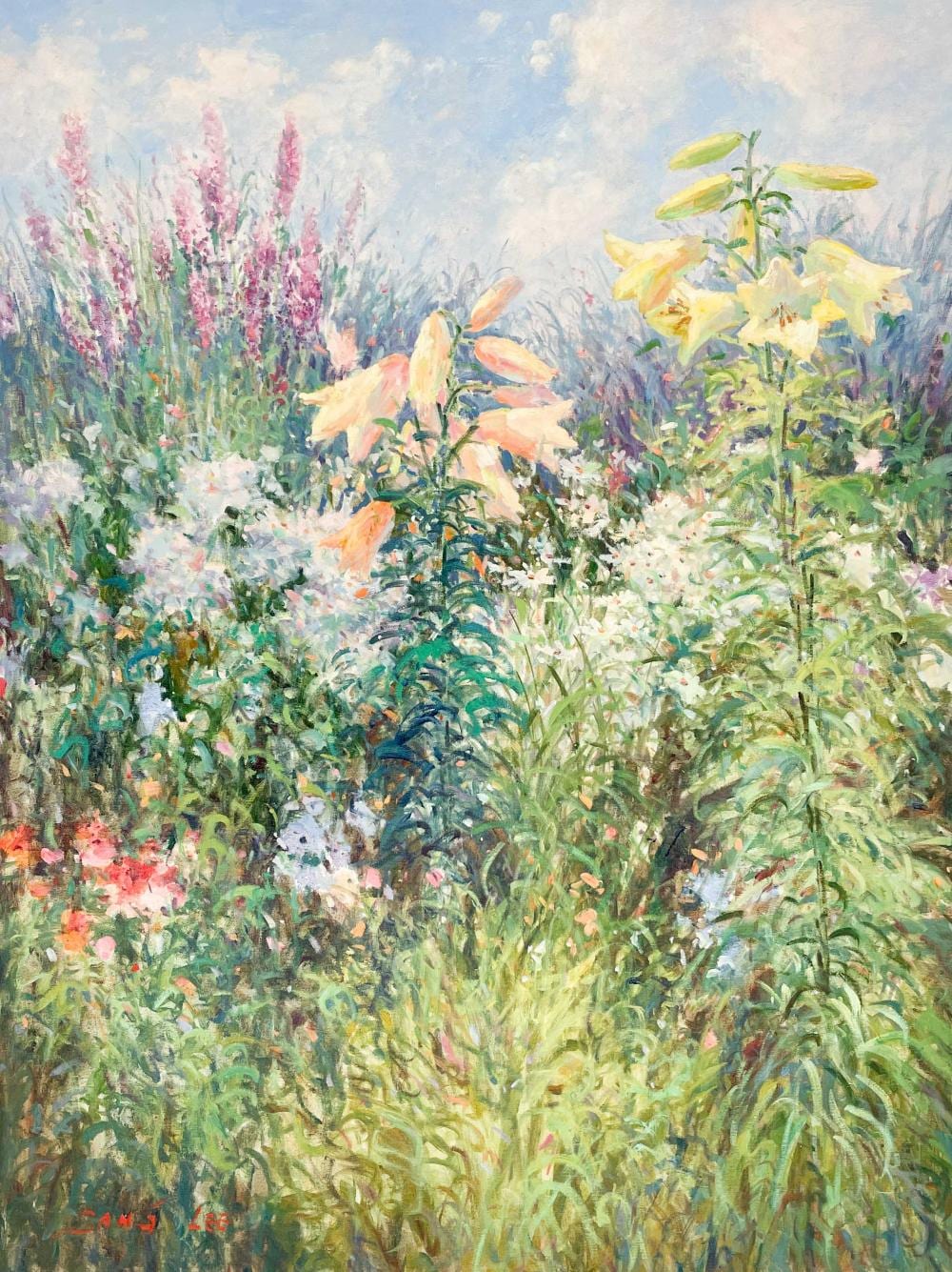 sang m lee wild flower field · Capsule Gallery Auction · 2023-09-07 Sang M. Lee comparable auction result: sang m lee wild flower field