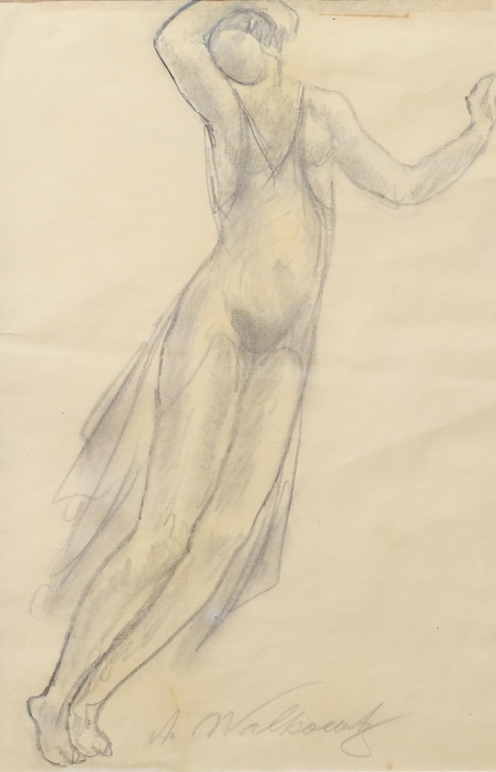 alfred wahlberg drawing dancer · Willow Auction House · 2023-09-14 Alfred Wahlberg comparable auction result: alfred wahlberg drawing dancer