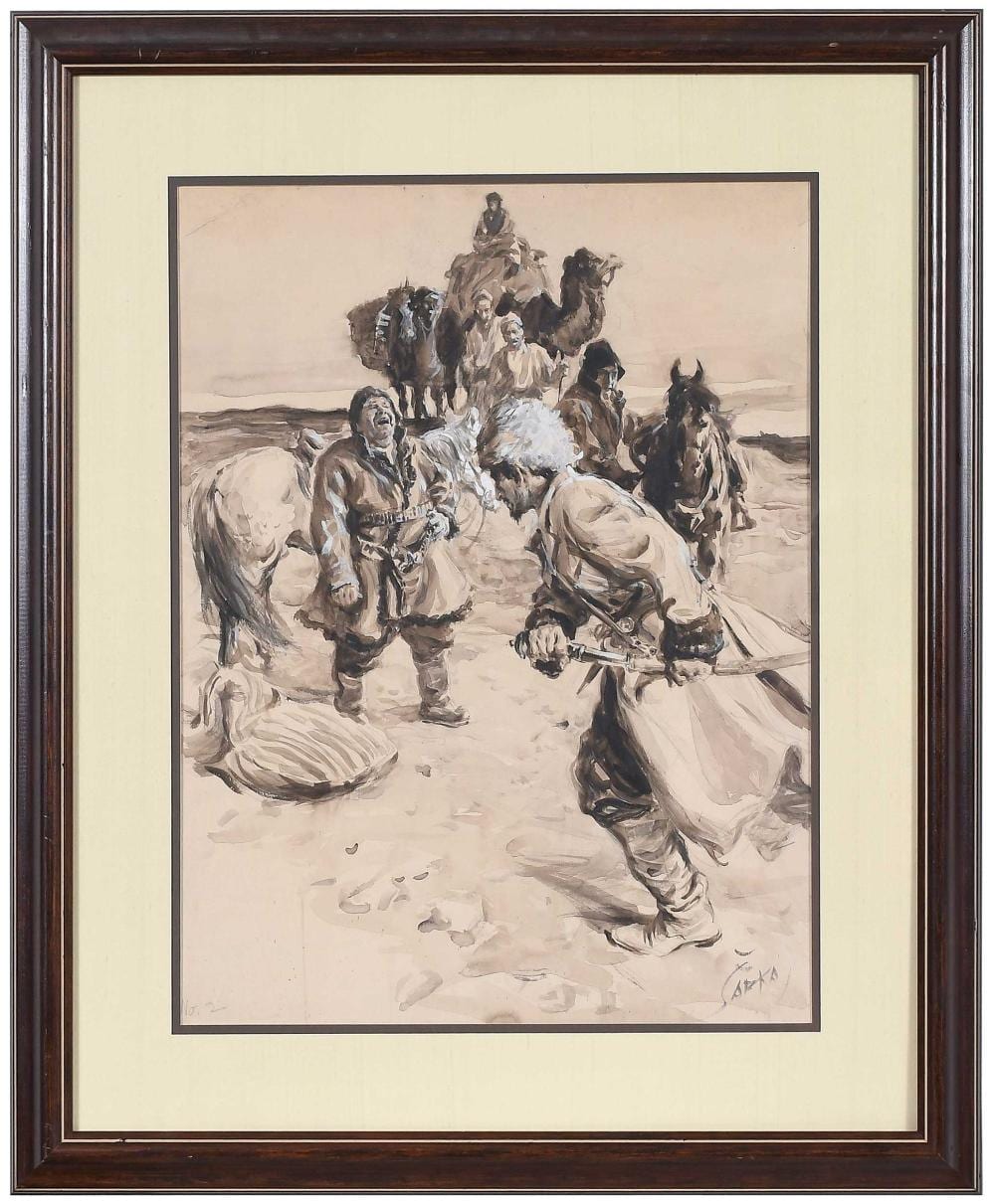 Charles Nicolas Sarka sold by Brunk Auctions, lot 364 — auction record photograph