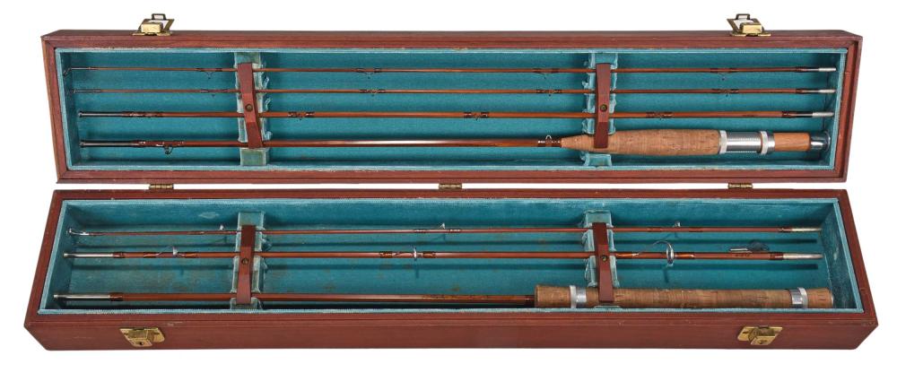 Two Orvis Rocky Mountain Fly Rods in Case sold by Brunk Auctions, lot 1143 — auction record photograph