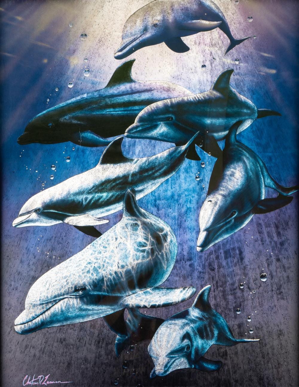 Christian Riese Lassen comparable auction result: christian riese lassen 20th century dolphins