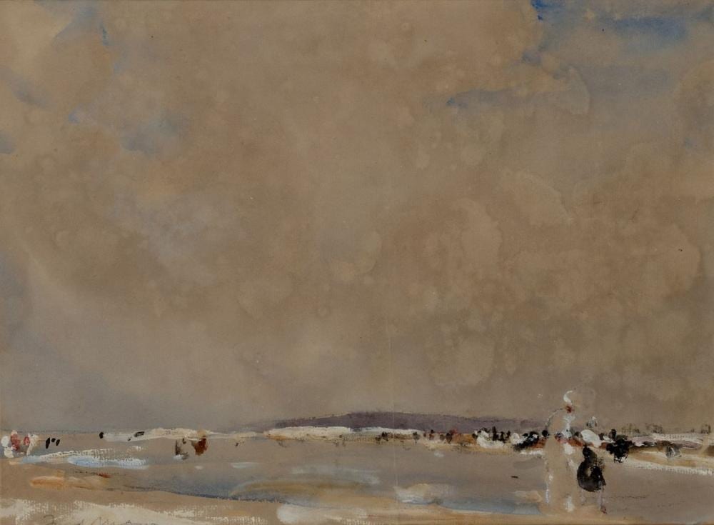 Fred Mayor comparable auction result: fred mayor paris plage c 1908