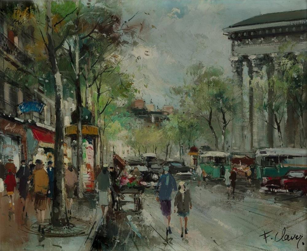Francois Claver comparable auction result: francois claver place de madeleine