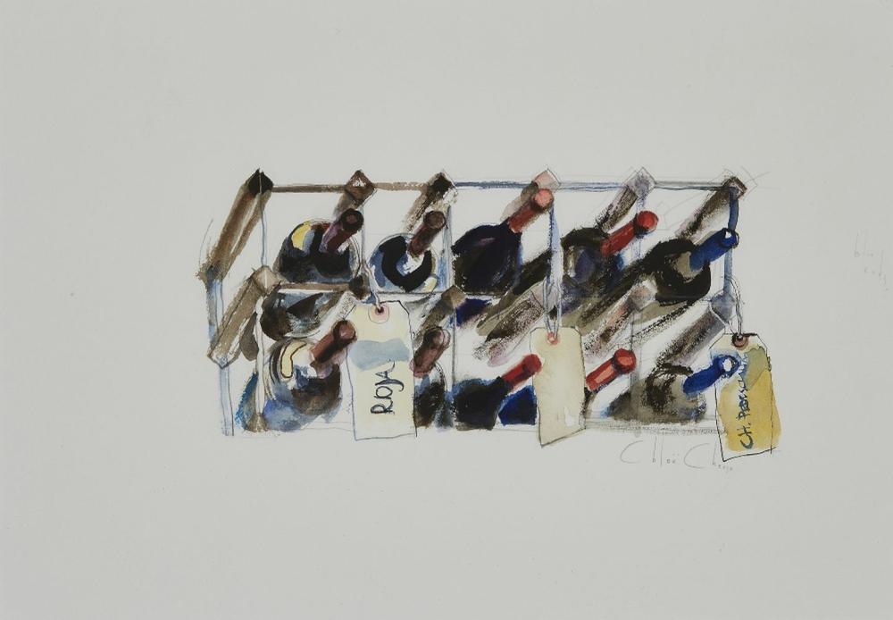 Chloe Cheese comparable auction result: chlo cheese wine rack with rioja