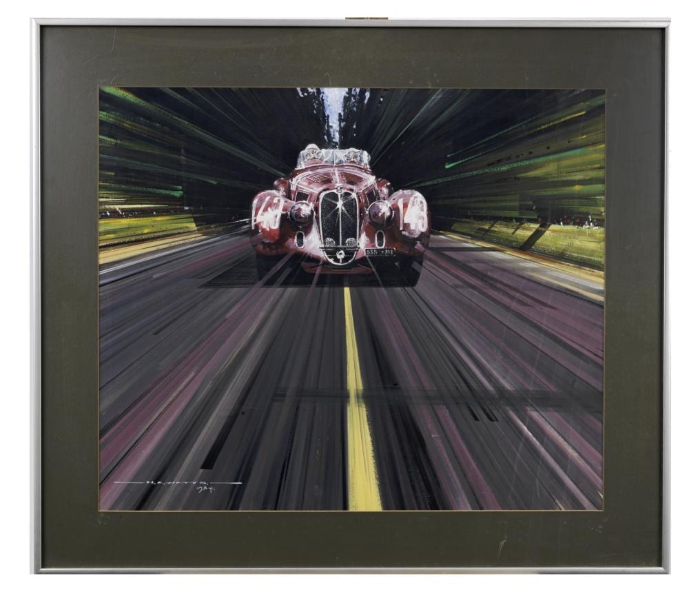 Nicholas Watts comparable auction result: nicholas watts british 1947 1938 mille miglia alfa romeo 8c 2900