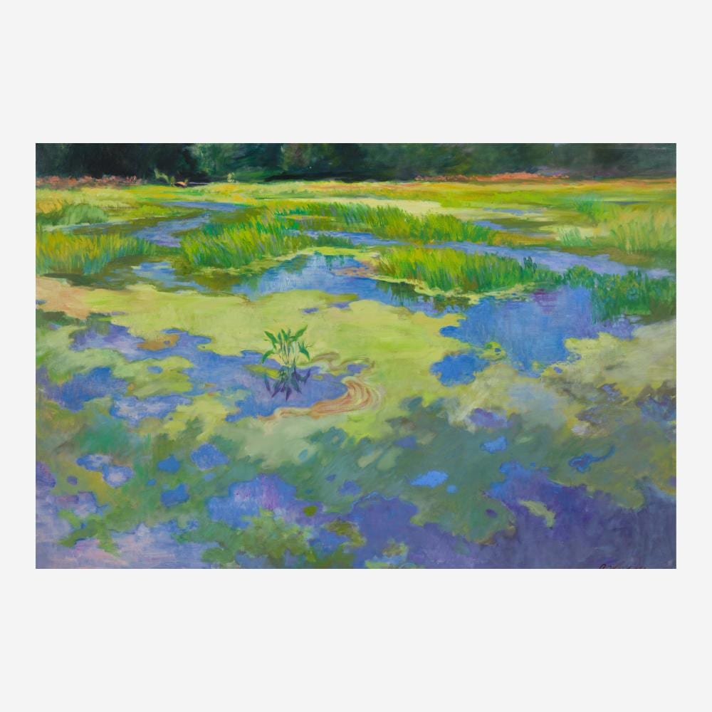Roswell Theodore Weidner comparable auction result: roswell theodore weidner american 1911 1999 cranberry bog smithville new jersey