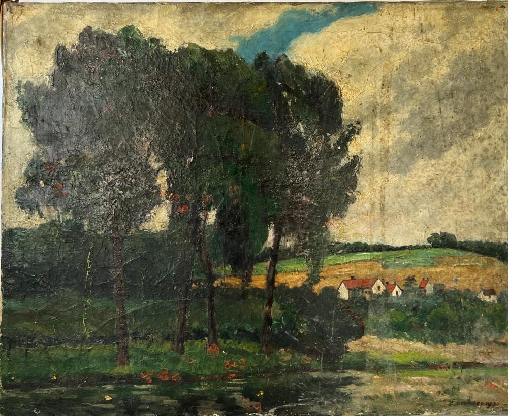 Louis Gustave Cambier comparable auction result: louis cambier 1874 1949 oil on canvas landscape
