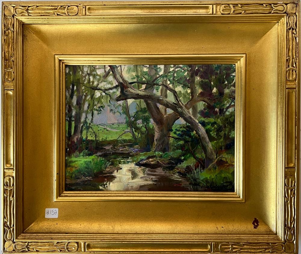 John Caggiano comparable auction result: john caggiano contemporary oil on board a plac