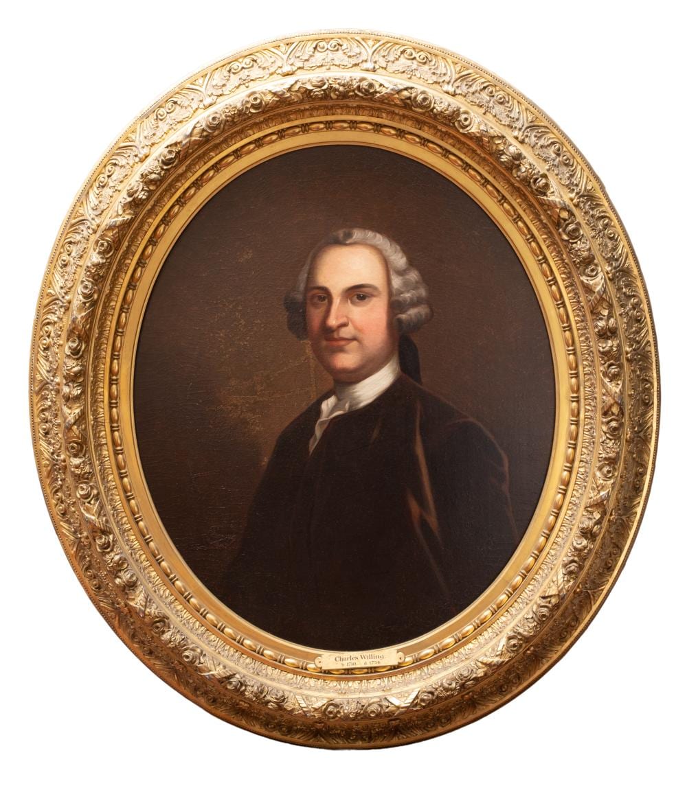 John Wollaston comparable auction result: john wollaston attrib portrait of charles willing