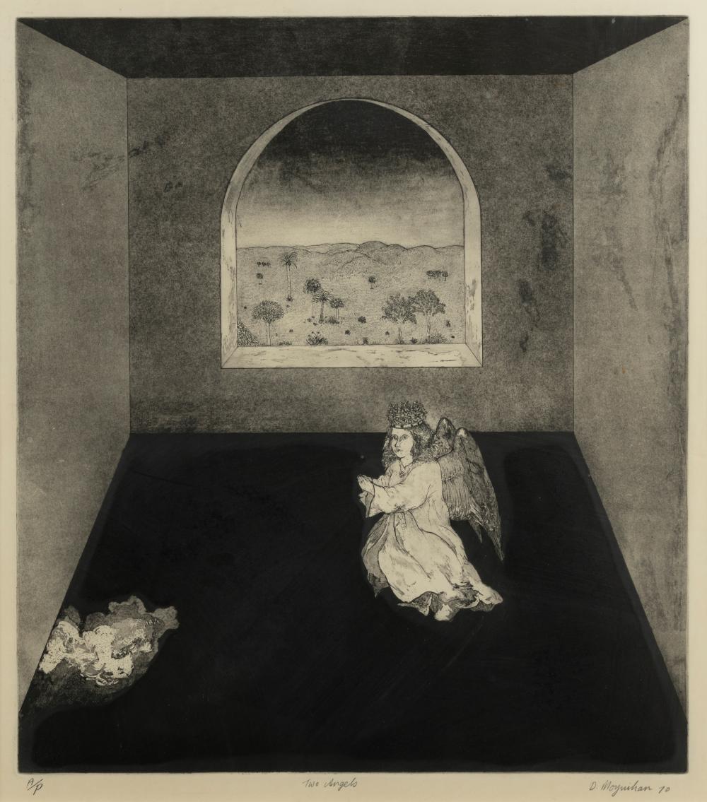 Daniel Moynihan comparable auction result: daniel moynihan born 1948 two angels 1970