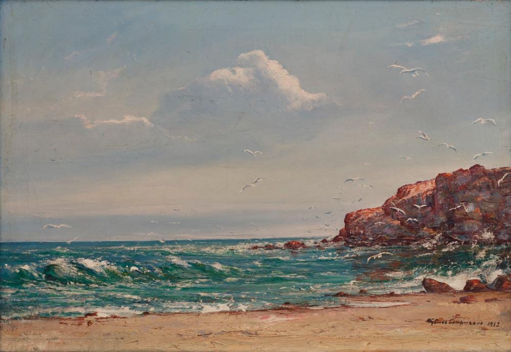 Ricardo Gomez Campuzano (1893-1981) S/T, 1952 Óleo sobre lienzo Medidas: 63 x 80 cm comparable sale