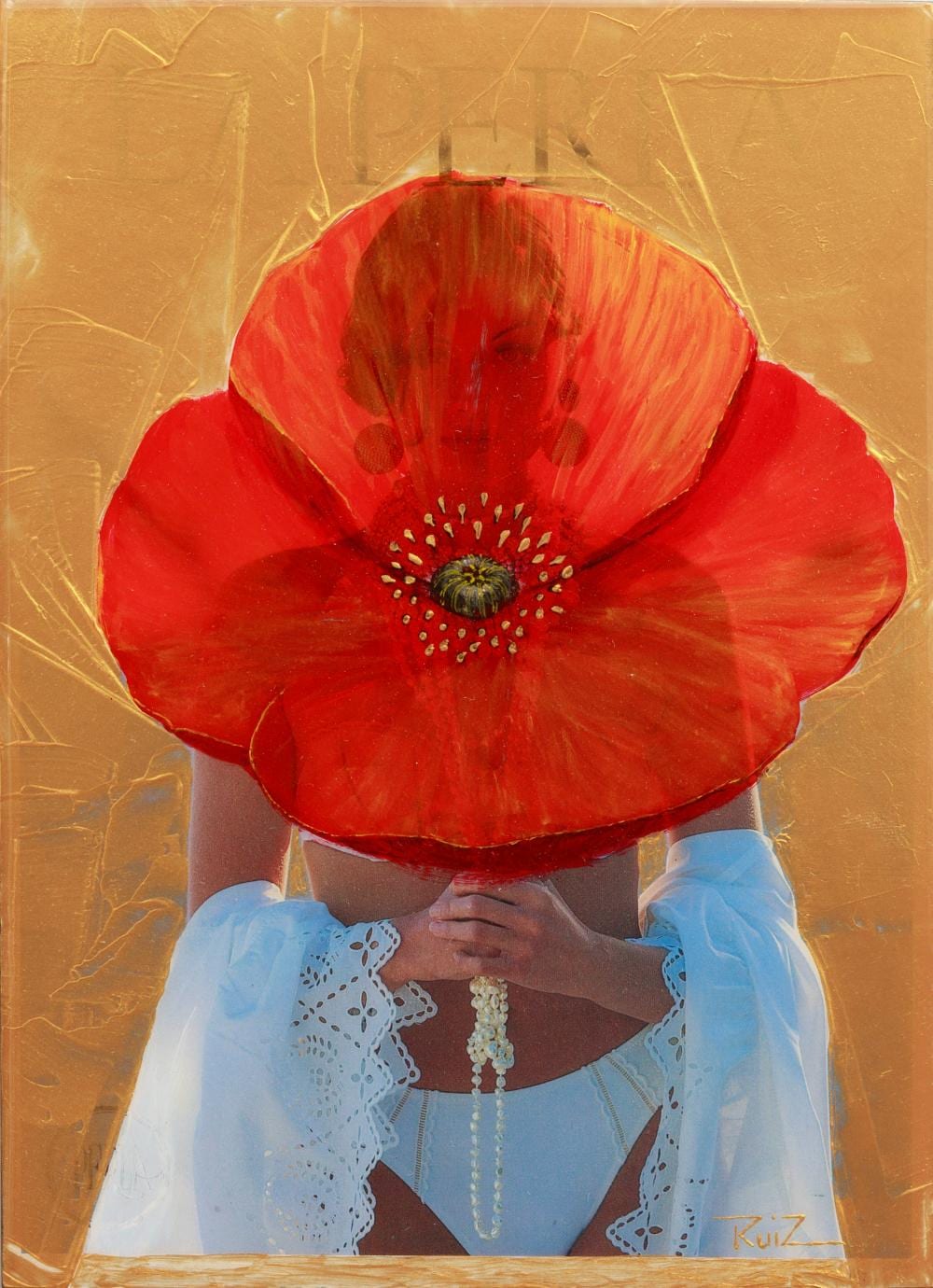 Pedro Ruiz (1957) Amapola (01/23 No.1), 2023 Acrílico sobre papel resinado Medidas: 27 x 19.5 cm comparable sale