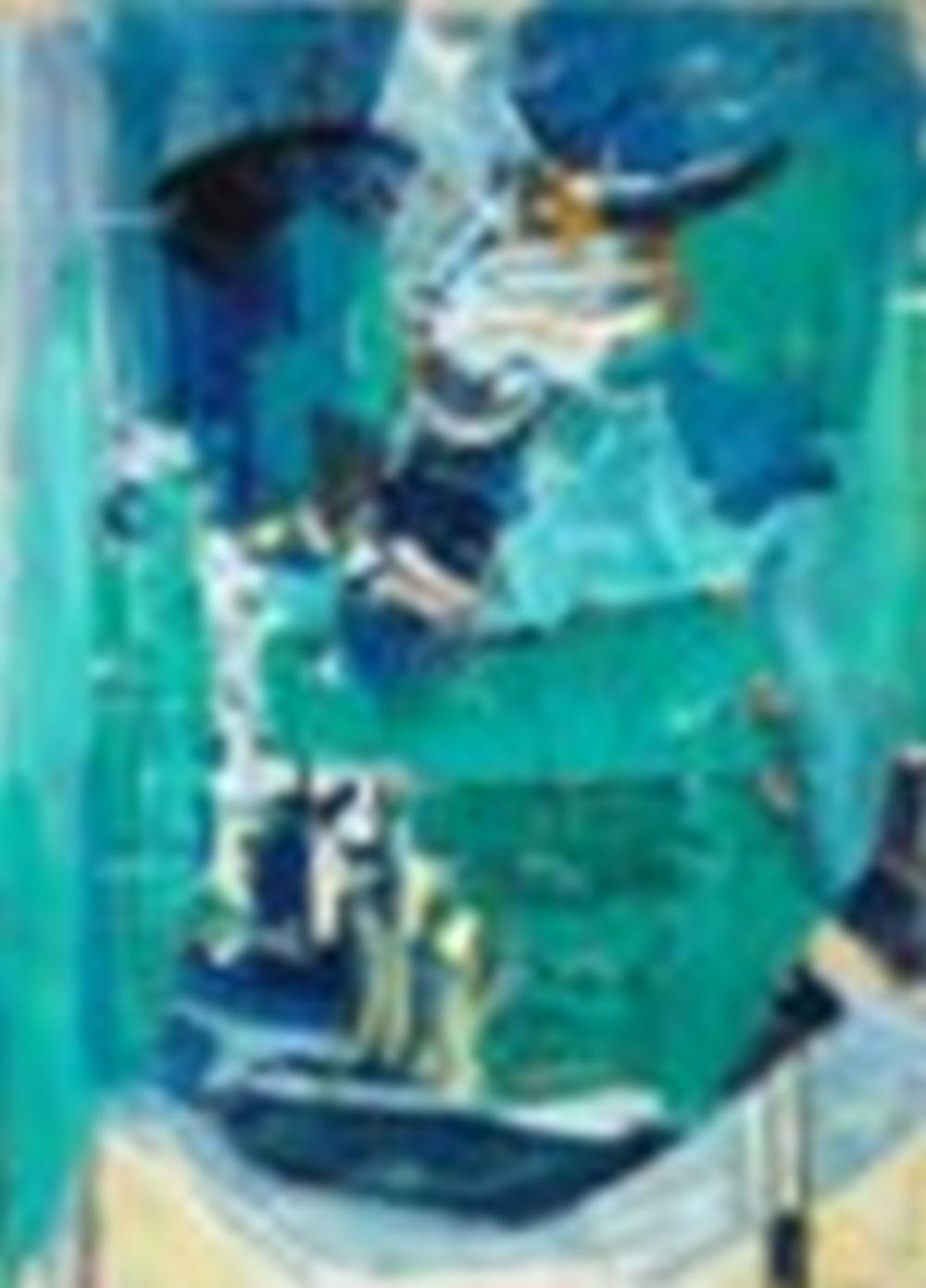 Wu Dayu (1903 - 1988) Untitled 67 oil on canvas laid on board 53 x 39 cm ( comparable sale